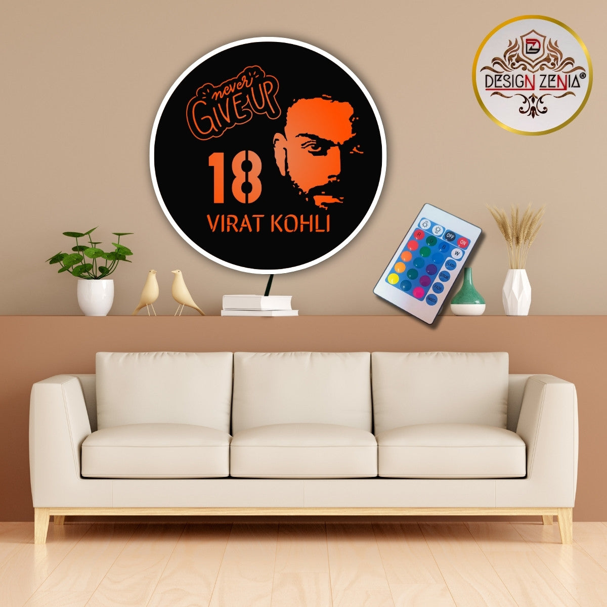 Cricket Legend Virat Kohli LED Wall Art - Perfect Gift for Cricket Lovers