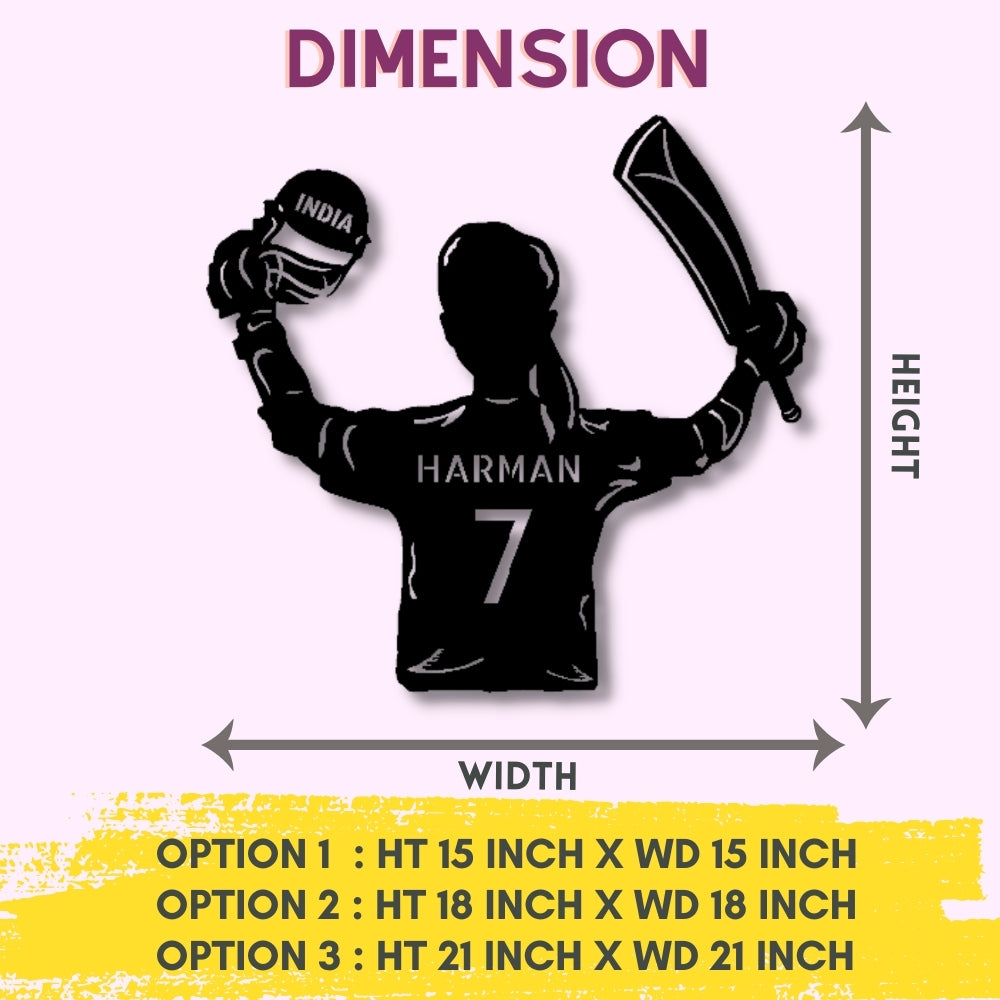 Customized Acrylic Wall Decor – Cricket Edition