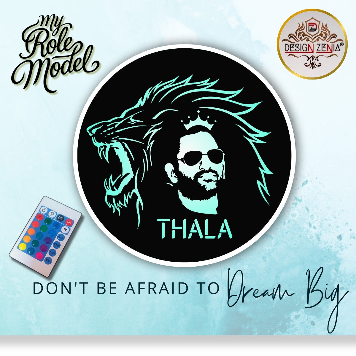 "Dhoni Mahi Thala RGB Lighting Decor ⚡ Unique Cricket Home Setup!"