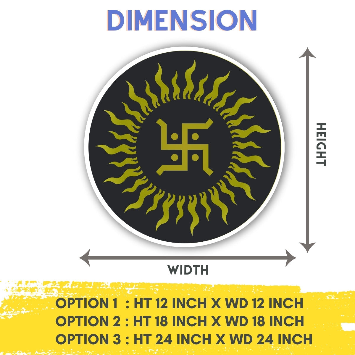 Mantra-Charged Swastik LED Symbol – Positive Energy Wall Art