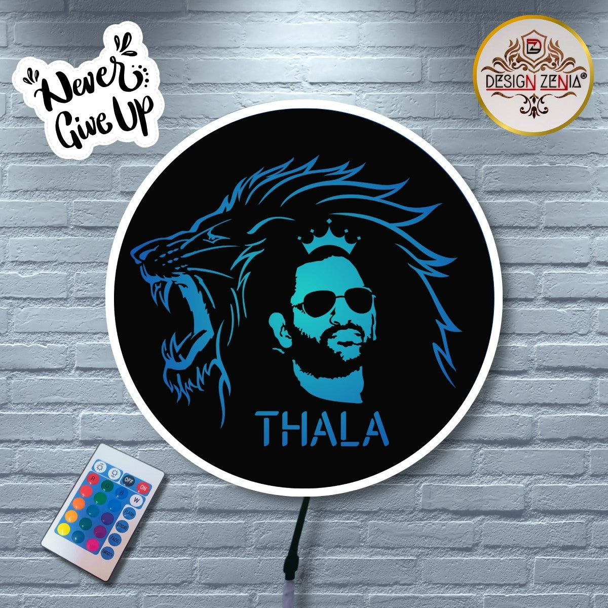 "MSD 7 Thala Roar LED Art 🏏 A Tribute to the Legend!"