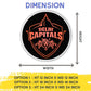 Delhi Capitals IPl Logo Wall Art Lighting by Design Zenia