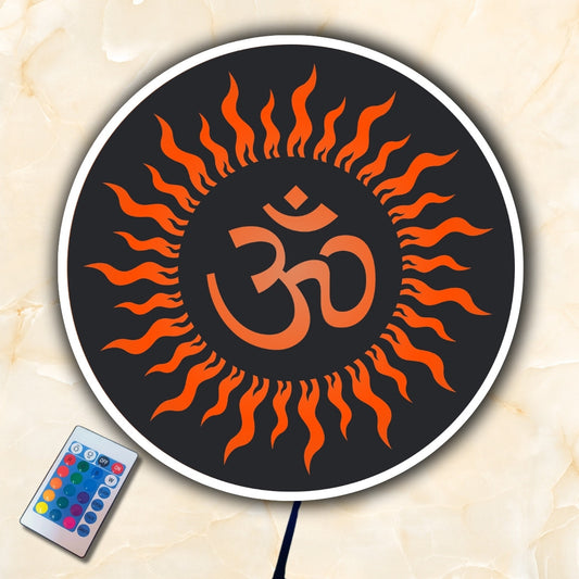 designzenia-divine-om-led-light