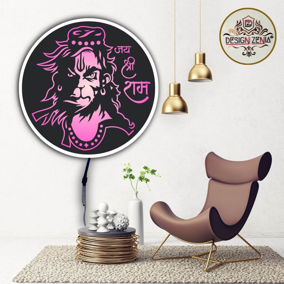 Hanuman RGB LED Light Art for Temples & Meditation Rooms