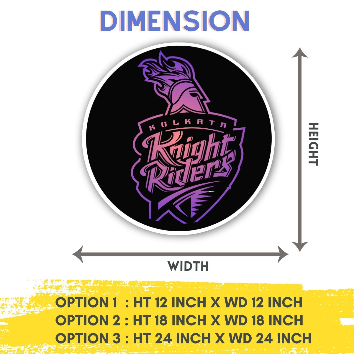 KKR wall art - Dimensions
