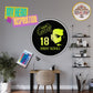 Virat Kohli Motivation Wall Art with LED RGB Lights - Never Give Up