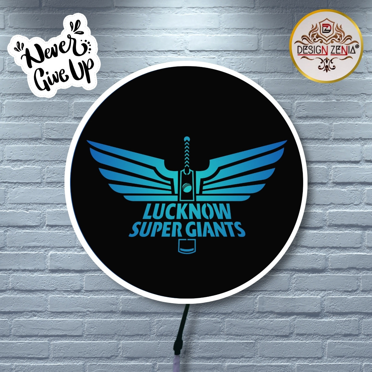 Premium Lucknow Super Giants LED Decor Light for Cricket Fans