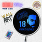 RCB Fans Virat Kohli LED Wall Decor - Jersey No. 18 - RGB Remote - DesignZenia