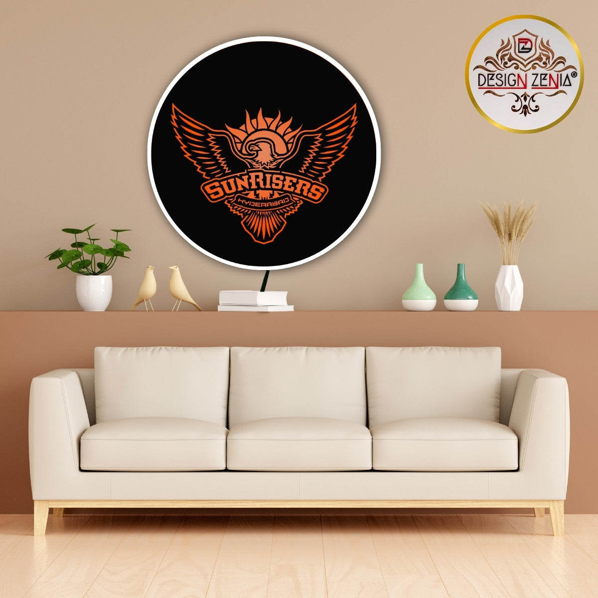 Sunrisers Hyderabad Acrylic LED Wall Light – Premium Quality