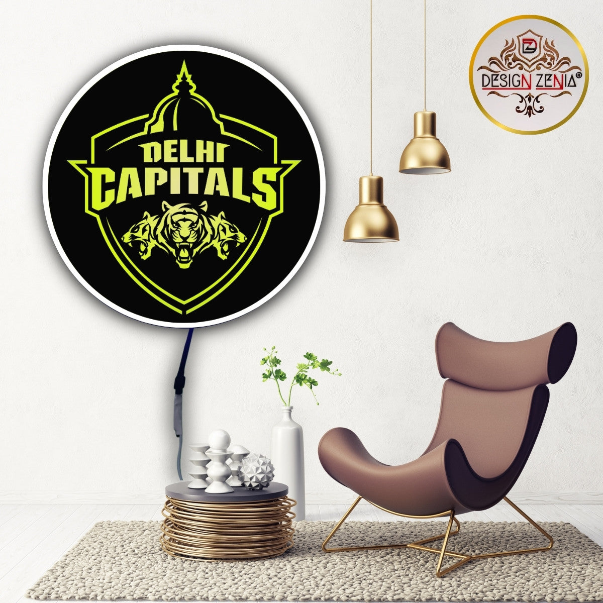 DC IPL LOGO LED Wall Art with Wireless Remote & Color Control