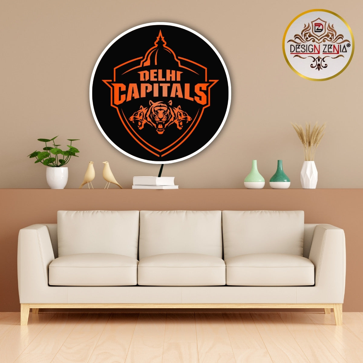 Delhi Capitals Acrylic LED Wall Light – Premium Quality