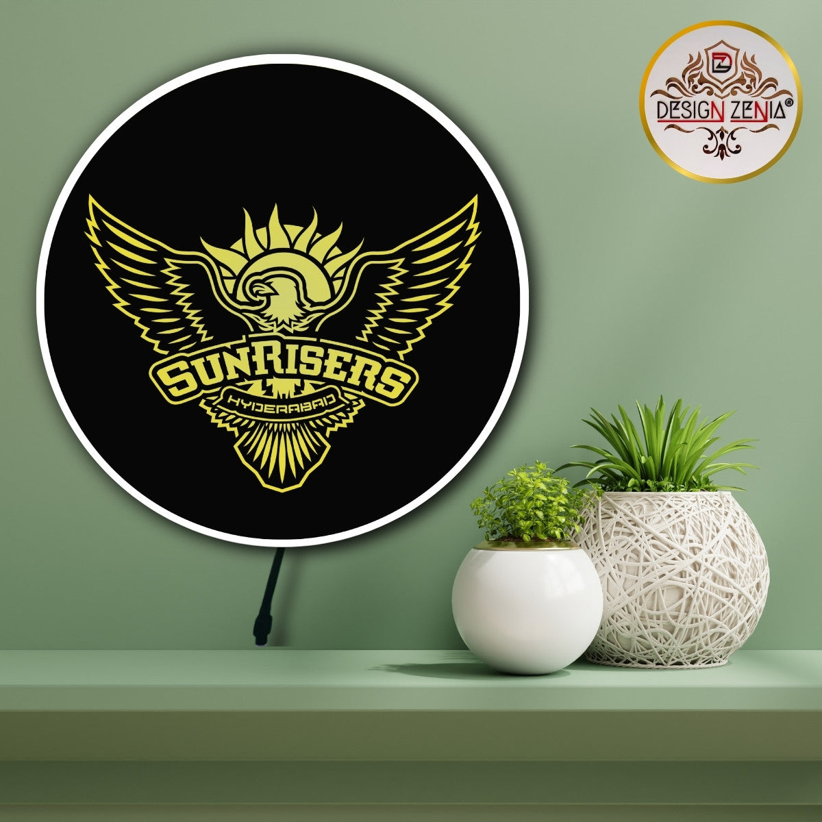 Design Zenia introduce Sunrisers Hyderabad LED Art for Home, Office & Clubs