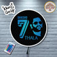 "RGB Remote-Controlled Dhoni Thala LED Wall Decor ⚡ Stunning Glow"