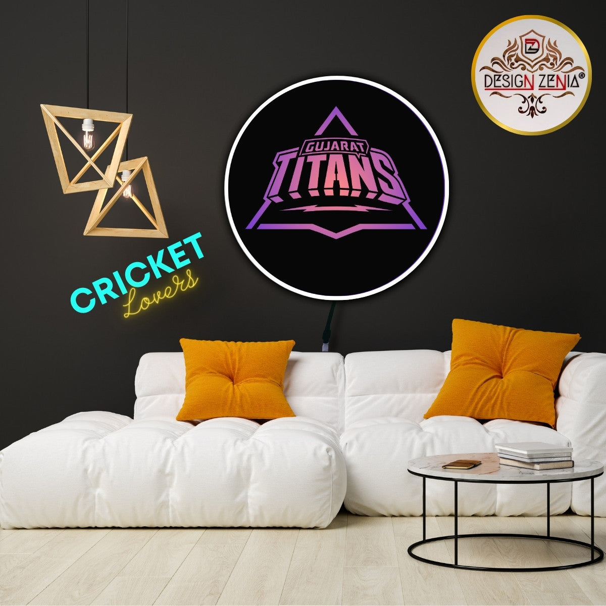 Unique and elegant Cricket IPl LOGO LED Wall Art Decor – Cricket IPl Fans Ever
