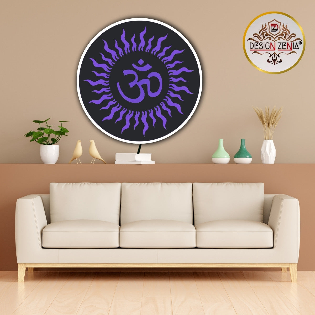 Hindu Sacred OM LED Light – Pooja Room Hanging