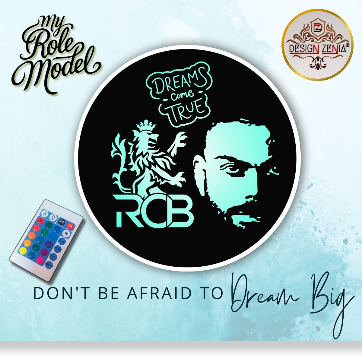 Virat Kohli’s Jersey No. 18 LED Wall Art