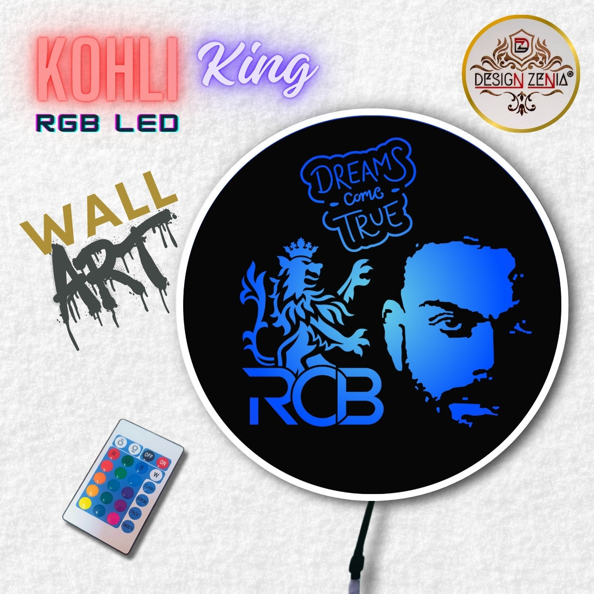 RGB LED Decor Inspired by Virat Kohli’s Cricket Legacy