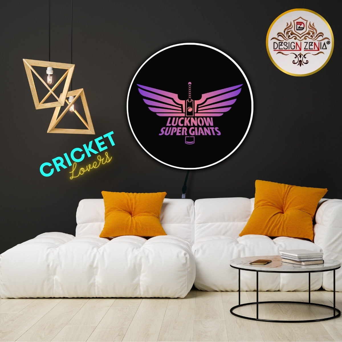 Unique and elegant LSG IPl LOGO LED Wall Art Decor 