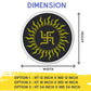 Mantra-Charged Swastik LED Symbol – Positive Energy Wall Art