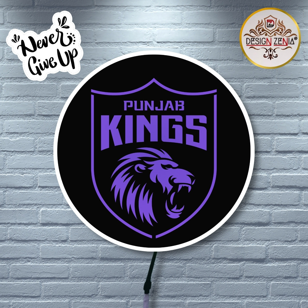 Premium Punjab Kings LED Decor Light for Cricket Fans