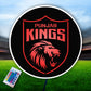 Punjab Kings LED Wall Art Decor | IPL Team Logo Light with RGB Multicolored & Wireless Remote – Design Zenia