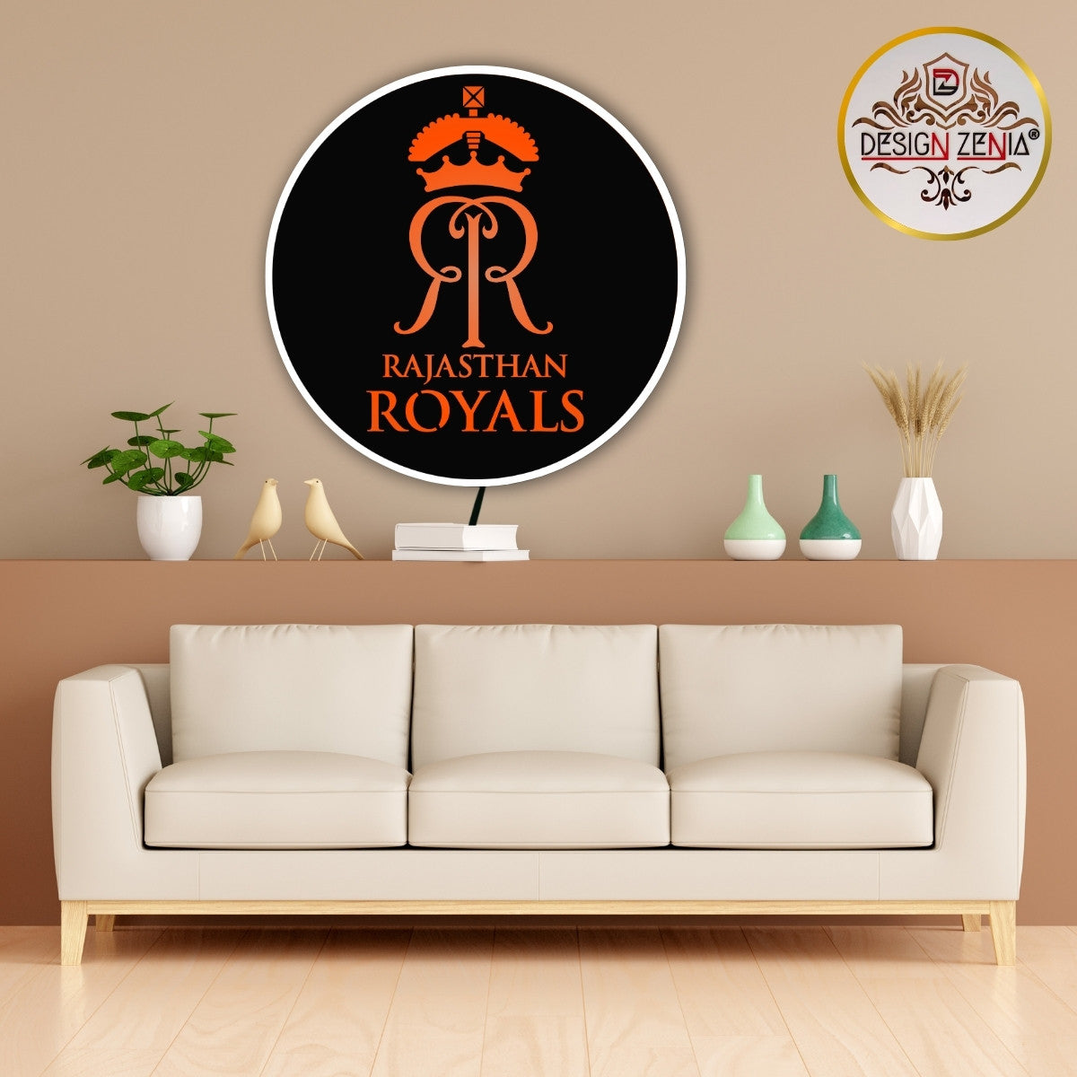Rajasthan Royals Acrylic LED Wall Light – Premium Quality