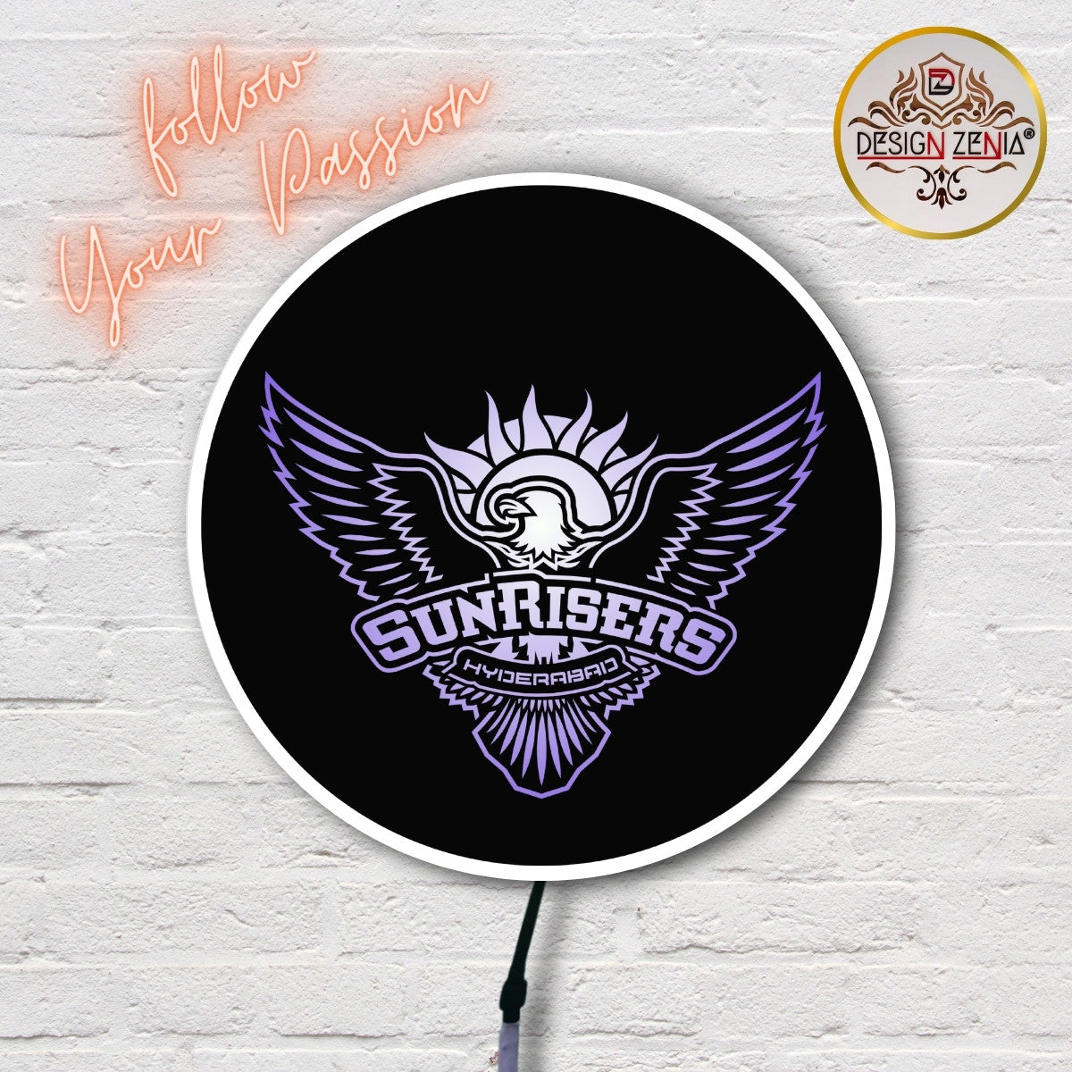 RGB LED Wall Art Decor – Sunrisers Hyderabad Fans Edition