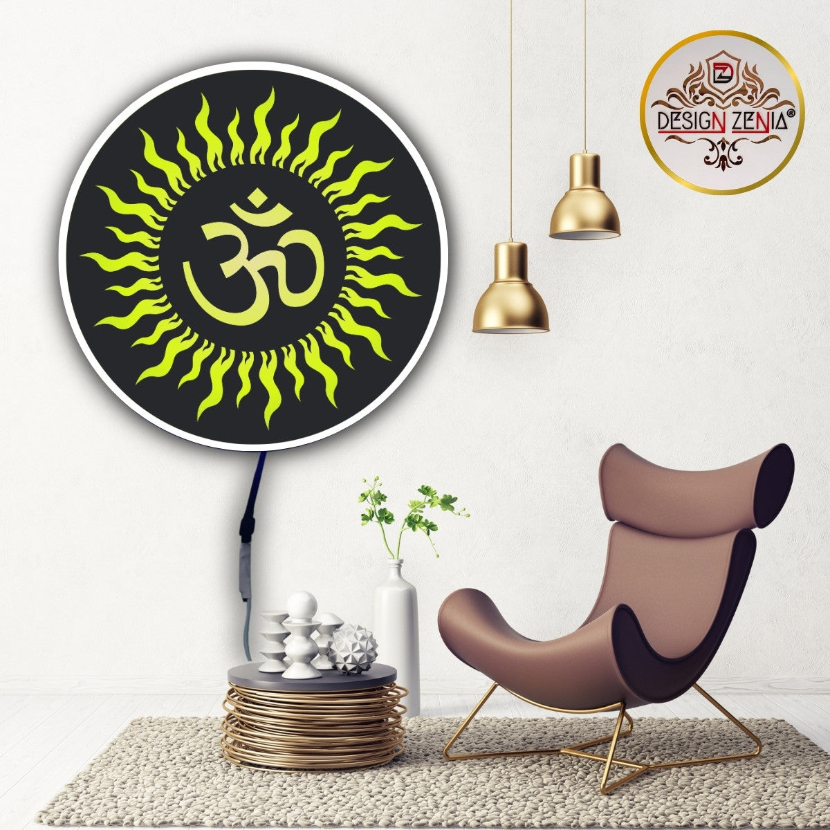 Serene OM Divine LED Art – Best Gift for Spiritual Homes