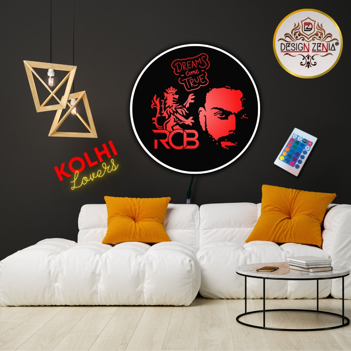 Sports Room Special RCB LED Wall Decor
